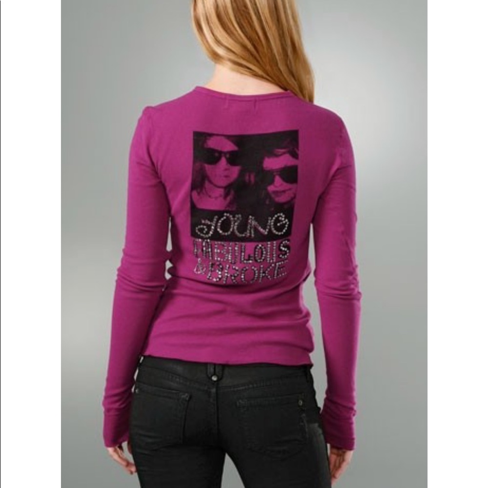 Young Fabulous and Broke Rhinestone Crystal Logo Thermal Tee